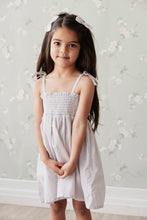 Load image into Gallery viewer, Organic Cotton Noelle Bow 2Pk - Gingham Lilac