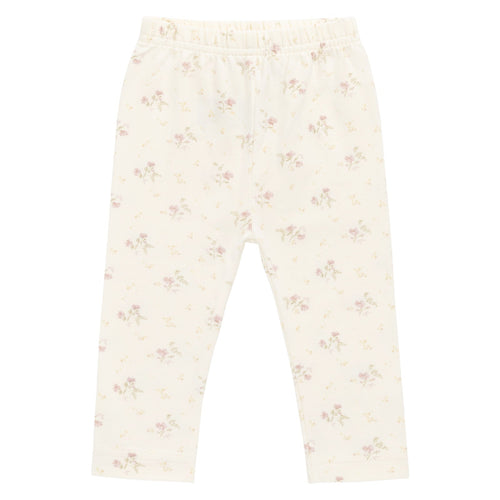 Floral-patterned pants on a white background