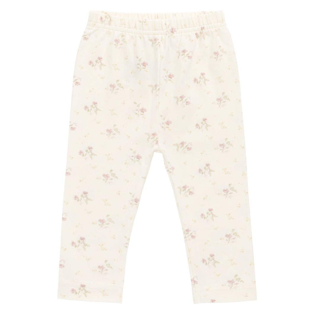 Floral-patterned pants on a white background