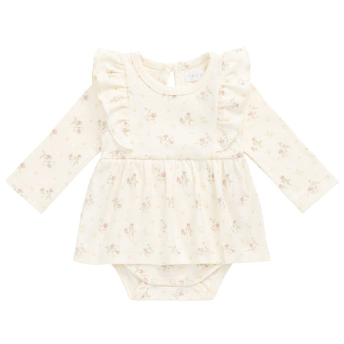 Organic Cotton Vivienne Playsuit - Thelma Parchment