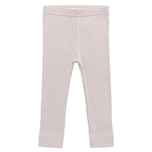 Load image into Gallery viewer, Light pink ribbed leggings on a white background