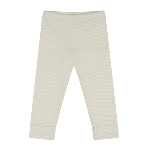 Organic Cotton Fine Rib Legging - Country Mist/Cloud  **Preorder**