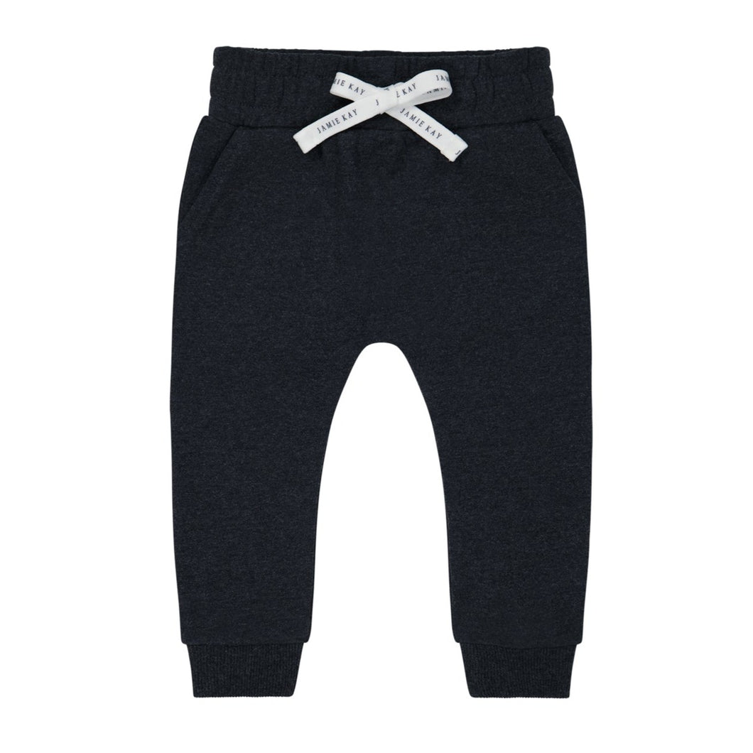Organic Cotton Morgan Track Pant - Onyx Marle  **Preorder**