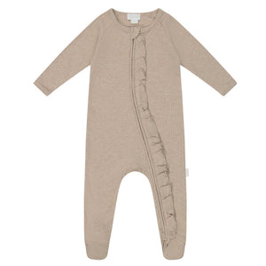 Organic Cotton Modal Melanie Zip Onepiece - Bunny Marle  **Preorder**