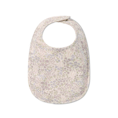 Organic Cotton Bib - April Floral Mauve