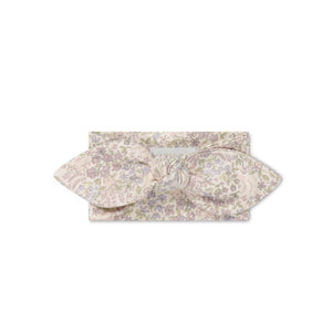 Organic Cotton Headband - April Floral Mauve