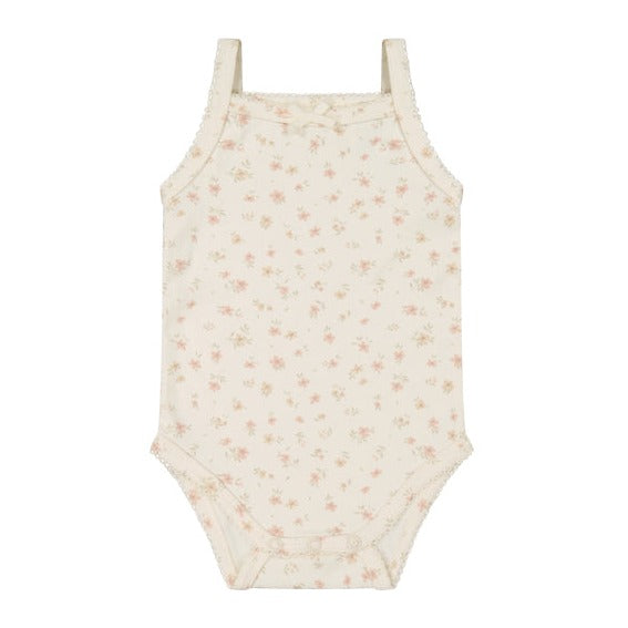 Organic Cotton Bridget Singlet Bodysuit - Goldie Egret