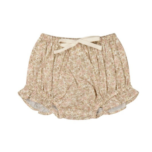 Organic Cotton Frill Bloomer - Chloe Floral Egret  **Preorder**