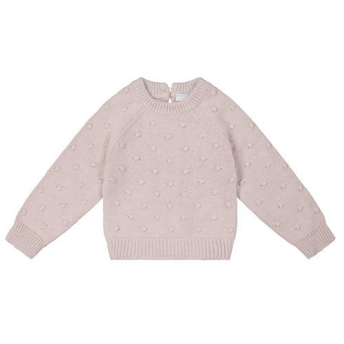 Dotty Knit Jumper - Rosebud