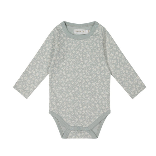 Organic Cotton Long Sleeve Bodysuit - Rosalie Fields Bluefox