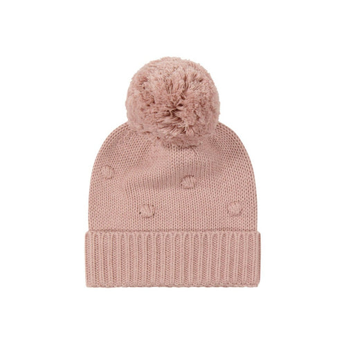 Alice Knitted Hat - Powder Pink Marle