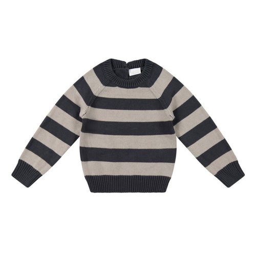 Charles Knitted Jumper - Ink Stripe