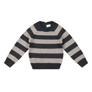 Charles Knitted Jumper - Ink Stripe