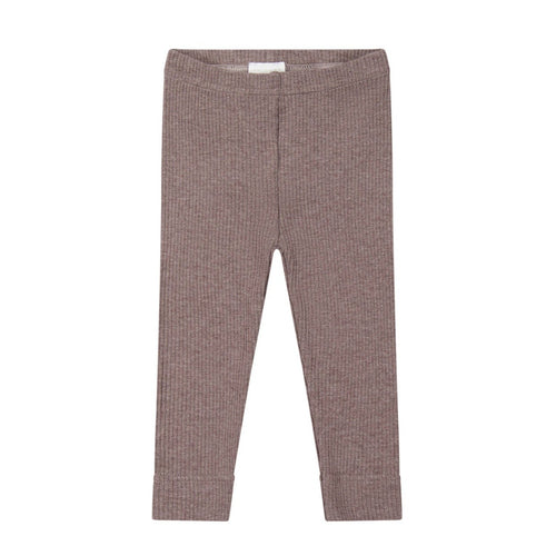 Organic Cotton Modal Elastane Legging - Truffle Marle