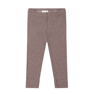 Organic Cotton Modal Elastane Legging - Truffle Marle