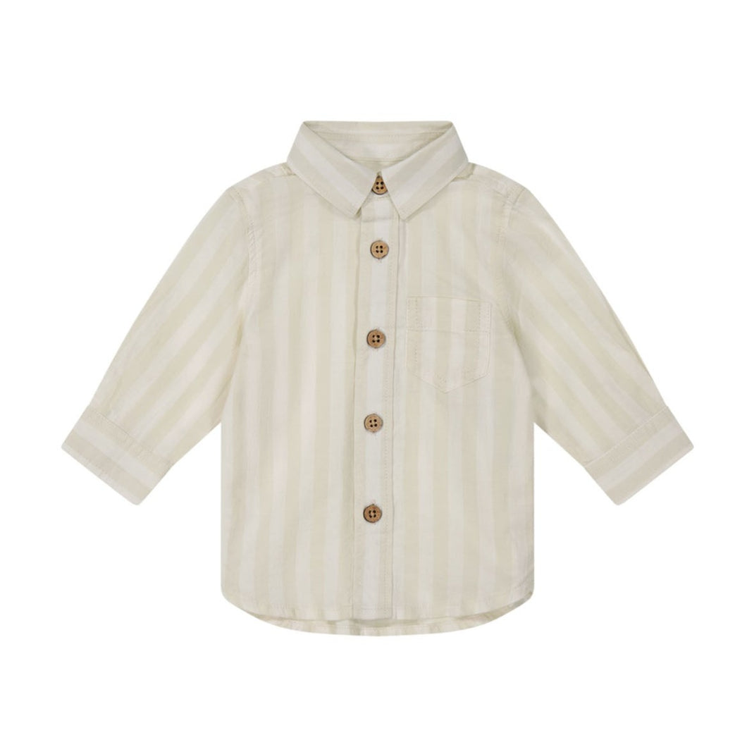 Quentin Woven Shirt - Fog/Cloud Stripe