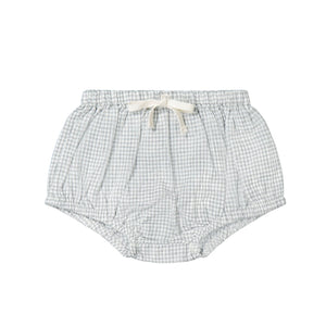 Organic Cotton Gingham Bloomer - Sky