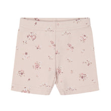 Load image into Gallery viewer, Organic Cotton Fine Rib Elisa Bike Short - Petite Fleur Soft Peony