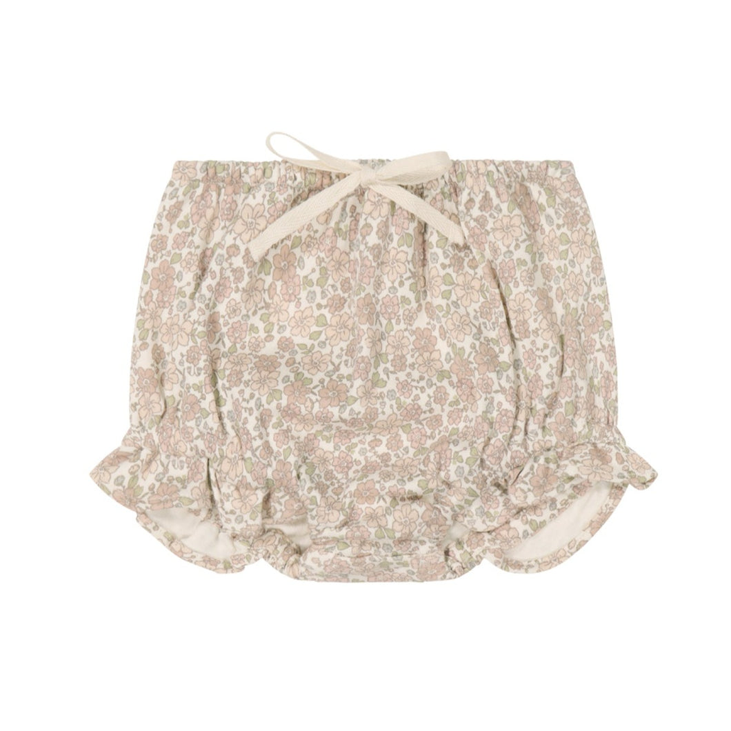 Organic Cotton Frill Bloomer - Chloe Floral Tofu