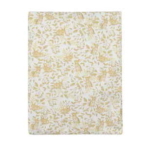 Organic Cotton Fitted Cot Sheet - Bunnies Berry Field  **Preorder**