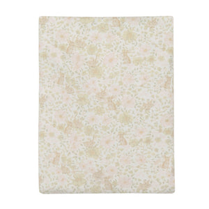 Organic Cotton Fitted Cot Sheet - Mable Bunnies  **Preorder**