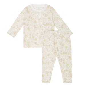 Organic Cotton Daisy May Long Pyjama Set - Mable Bunnies  **Preorder**
