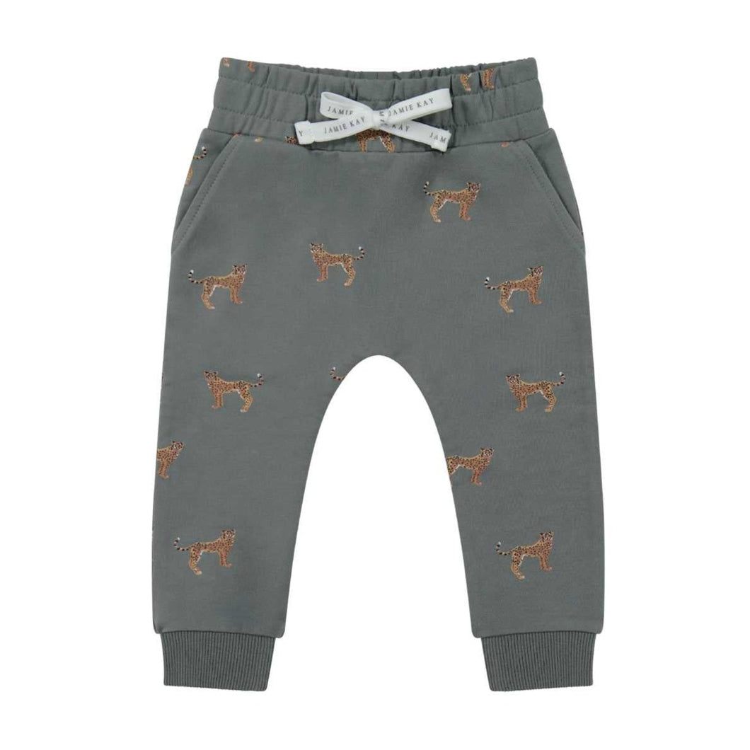 Organic Cotton Morgan Track Pant - Cheetah Sage