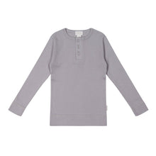 Load image into Gallery viewer, Organic Cotton Modal Long Sleeve Henley - Moon
