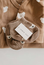 Load image into Gallery viewer, Bear Ankle Sock - Caramel Cream