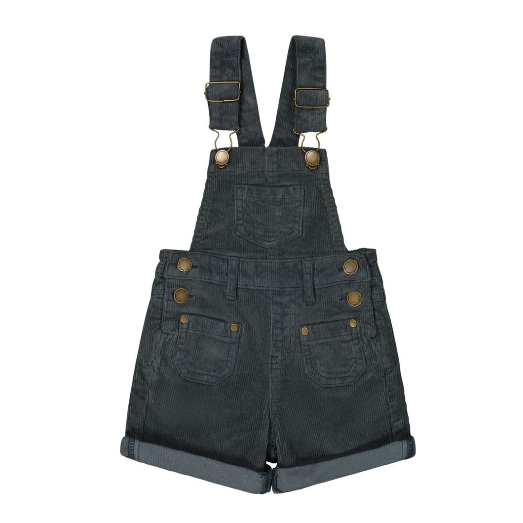 Chase Cord Short Overall - Smoke