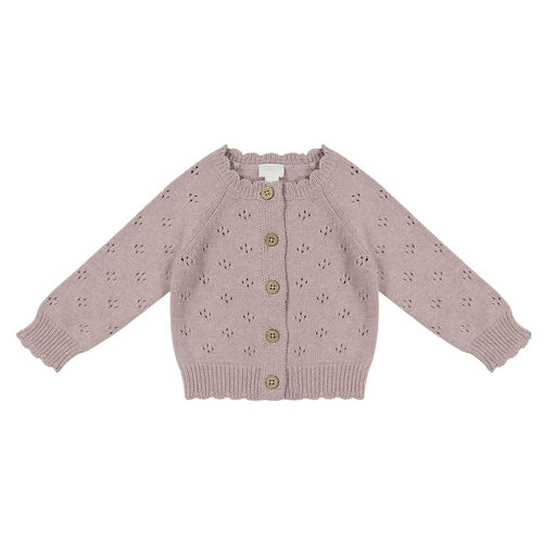 Maisie Cardigan - Dusty Lilac Marle