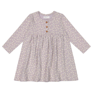 Organic Cotton Bridget Dress - Rosalie Field Raindrop