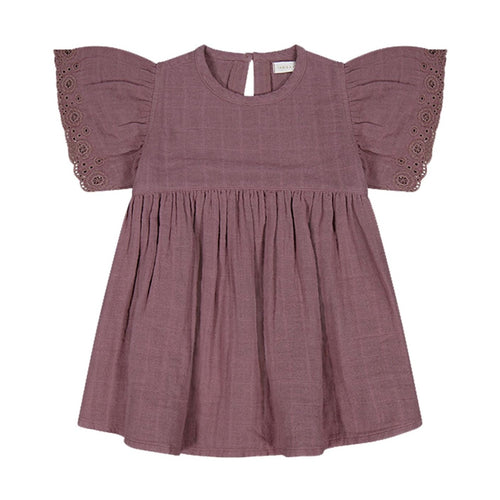 Organic Cotton Muslin Phillipa Dress - Twilight