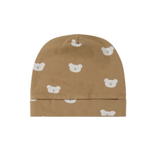 Load image into Gallery viewer, Organic Cotton Reese Beanie - Bears Caramel Cream