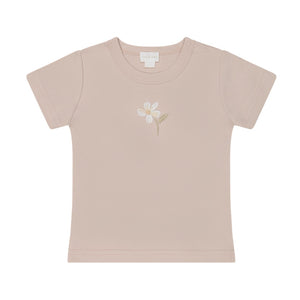 Pima Cotton Aude Tee - Dusky Rose