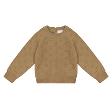 Load image into Gallery viewer, Dotty Knit Jumper - Caramel Cream