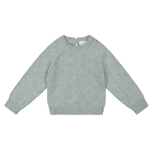 Dotty Knit Jumper - Mist Fleck