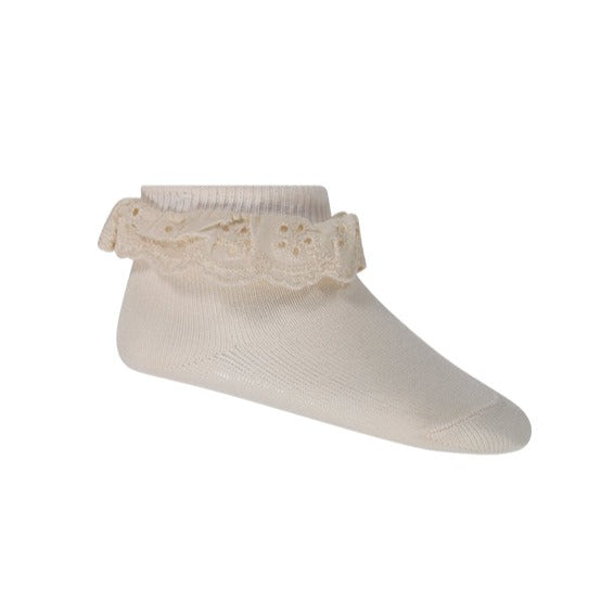 Frill Ankle Sock - Rosewater