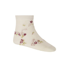 將圖片載入圖庫檢視器 Jacquard Floral Sock - Lauren Floral
