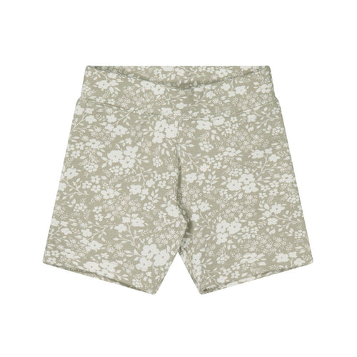 Organic Cotton Bike Short - Pansy Floral Mist