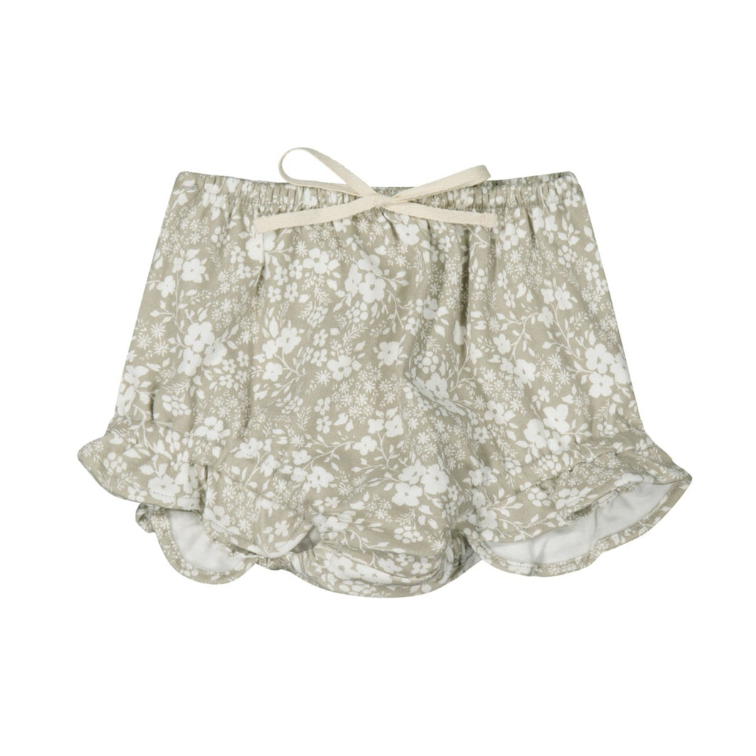 Organic Cotton Frill Bloomer - Pansy Floral Mist