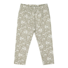 Load image into Gallery viewer, Organic Cotton Legging - Pansy Floral Mist