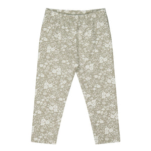 Organic Cotton Legging - Pansy Floral Mist