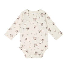 Load image into Gallery viewer, Organic Cotton Long Sleeve Bodysuit - Lauren Floral