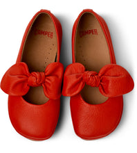 將圖片載入圖庫檢視器 Right - Red Leather Ballerina for Kids.