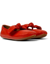 將圖片載入圖庫檢視器 Right - Red Leather Ballerina for Kids.