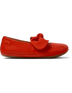 Right - Red Leather Ballerina for Kids.