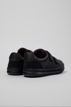 將圖片載入圖庫檢視器 Runner - Black Leather and Nubuck Sneakers for Children