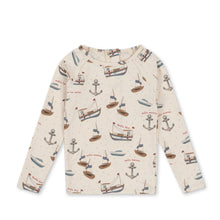 Load image into Gallery viewer, aster swim blouse - sail away