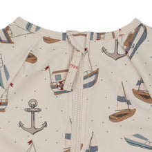 Load image into Gallery viewer, aster swim blouse - sail away
